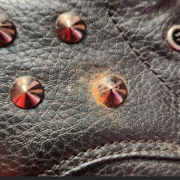 Demonia Studded Black Platform Boots - Picture 7 of 7